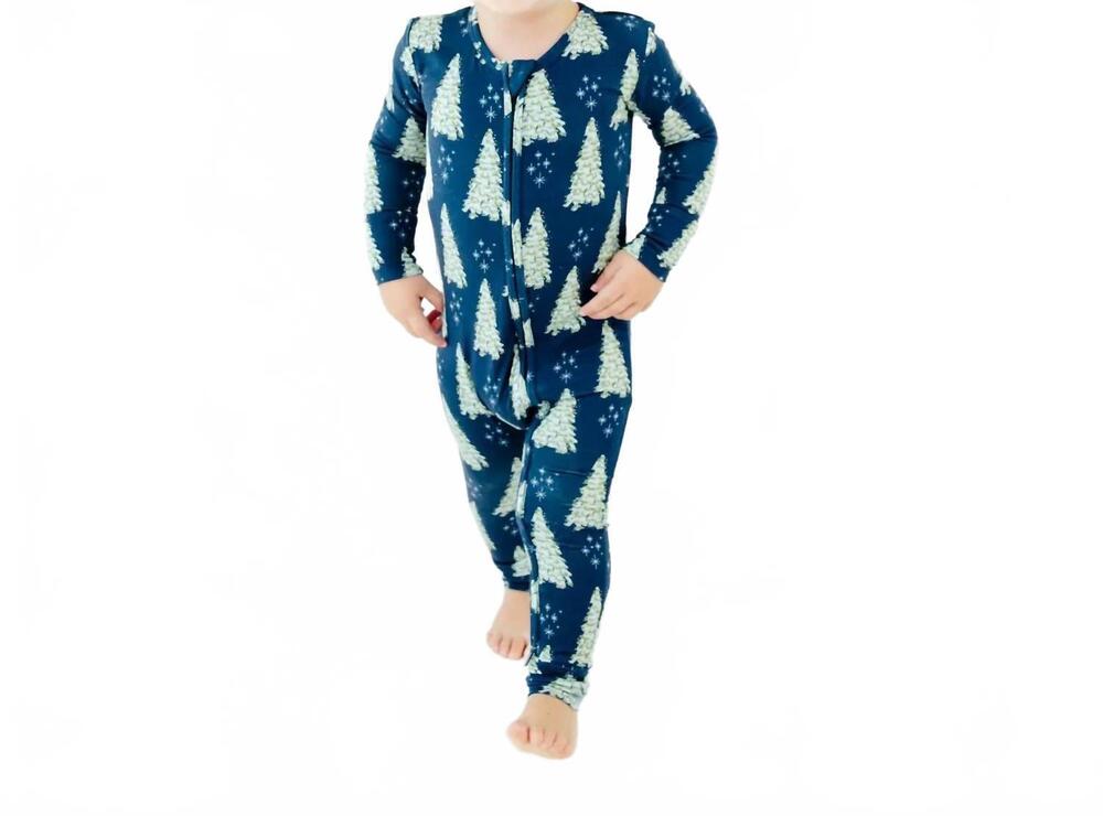 NEW DREAMIERE all spruced up bamboo convertible footie in navy